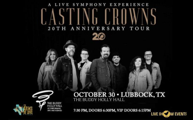 Casting Crowns 2oth Anniversary Tour with Final Stop October 30th at Buddy Holly Hall