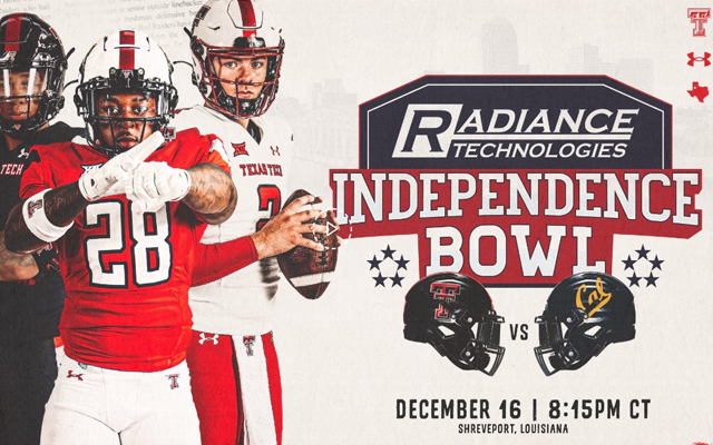 Texas Tech accepts invitation to Independence Bowl
