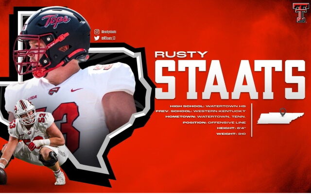 Texas Tech announces signing of Rusty Staats